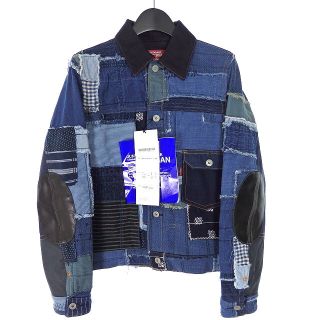 ジュンヤワタナベマン(JUNYA WATANABE MAN)のジュンヤワタナベマン × リーバイス パッチワーク デニムジャケット XS(Gジャン/デニムジャケット)