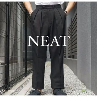 コモリ(COMOLI)のNEAT Cotton Kersey / Wide (BLACK)  ニート(スラックス)