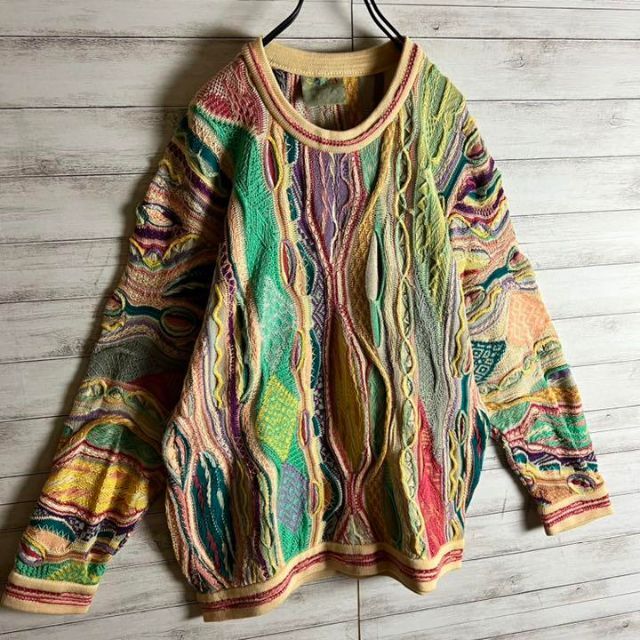 【激レア】coogi クージー 立体 編込み 3Dニット ビッグサイズ 希少 2