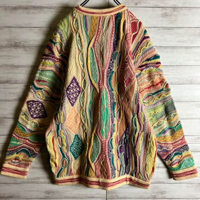 【激レア】coogi クージー 立体 編込み 3Dニット ビッグサイズ 希少 6