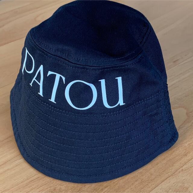 レディース PATOU パトゥ ロゴ バケットハット ブラック-