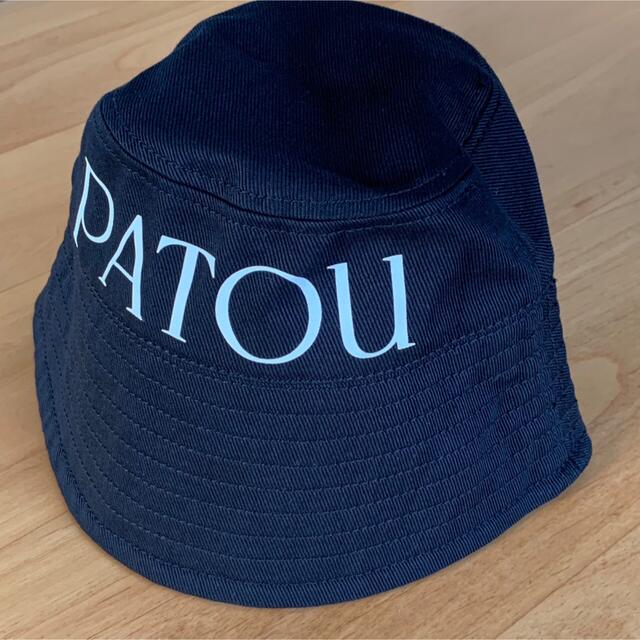 レディース PATOU パトゥ ロゴ バケットハット ブラック