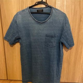 ザラ(ZARA)のZARA MAN  ダメージデニム風　カットソー　メンズ(Tシャツ/カットソー(半袖/袖なし))