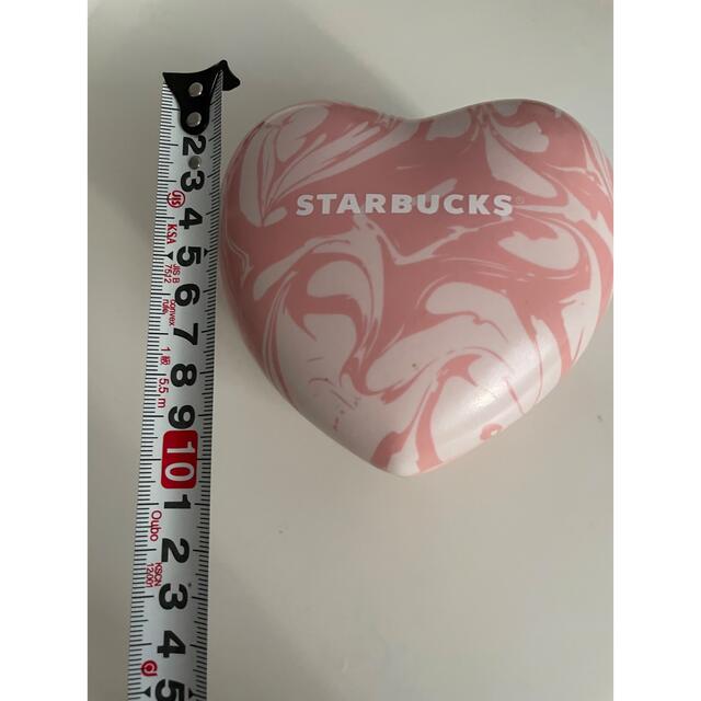Starbucks Coffee(スターバックスコーヒー)のStarbucks バレンタイン2021 セラミックケース　マーブル　ハート インテリア/住まい/日用品のインテリア小物(小物入れ)の商品写真