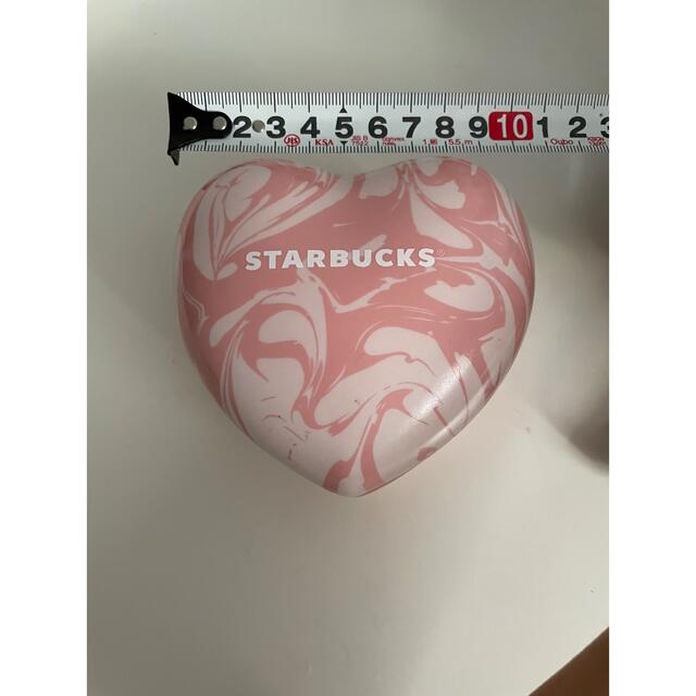 Starbucks Coffee(スターバックスコーヒー)のStarbucks バレンタイン2021 セラミックケース　マーブル　ハート インテリア/住まい/日用品のインテリア小物(小物入れ)の商品写真