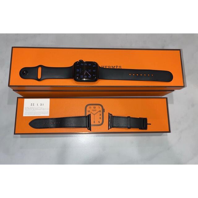 【美品】Apple Watch 7 HERMES 45mm ブラック