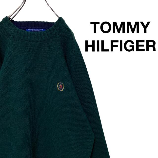 TOMMY HILFIGER(トミーヒルフィガー)のTOMMY HILFIGER トミーヒルフィガー オールドトミー  ワンポイント メンズのトップス(ニット/セーター)の商品写真