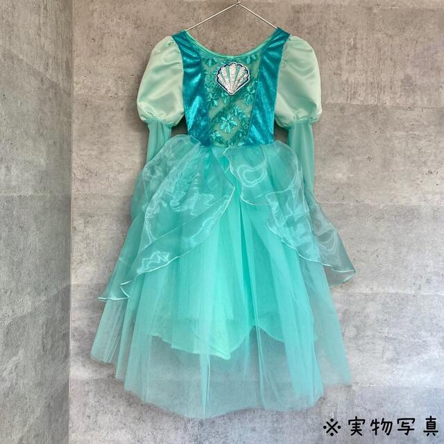 ハロウィン 女の子 キッズ ドレス ワンピース スカート プリンセス アリエル風 キッズ/ベビー/マタニティのキッズ服女の子用(90cm~)(ワンピース)の商品写真