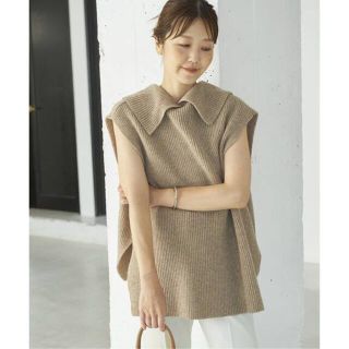 プラージュ(Plage)のPlage 【NEPLA./ネプラ】RIB VEST ニット  ベージュ(ニット/セーター)