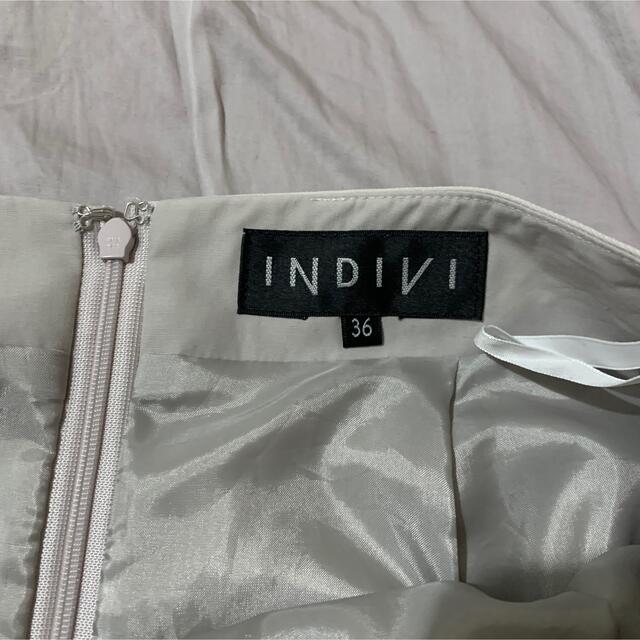 INDIVI(インディヴィ)のINDIVI ボックスプリーツスカート36 レディースのスカート(ひざ丈スカート)の商品写真