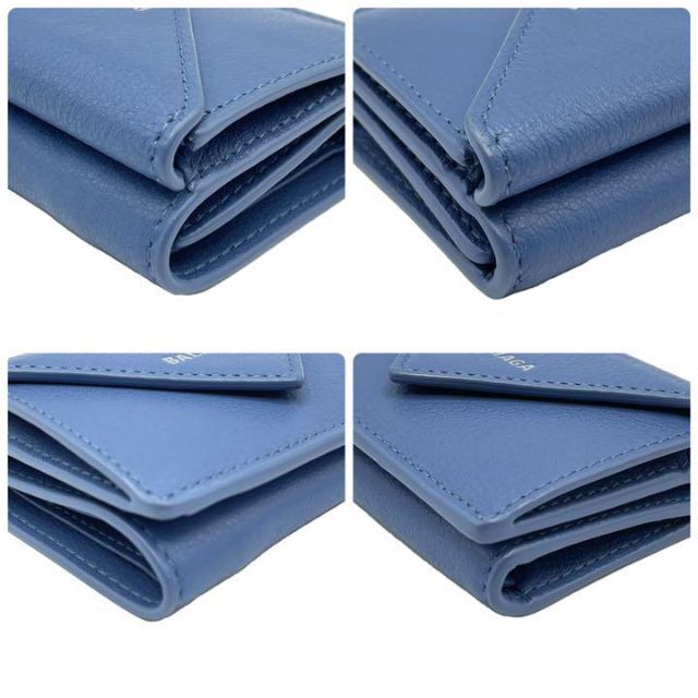 Balenciaga(バレンシアガ)のバレンシアガ 391446 ペーパーミニ 三つ折り財布 ブルー メンズのファッション小物(折り財布)の商品写真