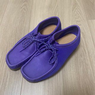 クラークス(Clarks)のあまちん様専用　クラークス　ワラビー　パープル　US7.5(スリッポン/モカシン)