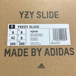 アディダス(adidas)のYEEZY SLIDE サンダル　黒　26.5(サンダル)