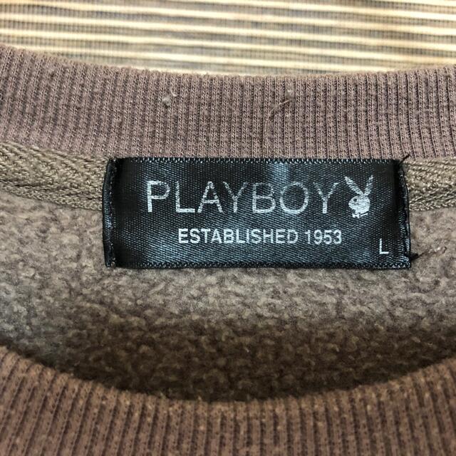 PLAYBOY(プレイボーイ)の【プレイボーイ】スウェット　刺繍ロゴ　ウサギ　アニマル柄　デカロゴ　総柄12 メンズのトップス(スウェット)の商品写真