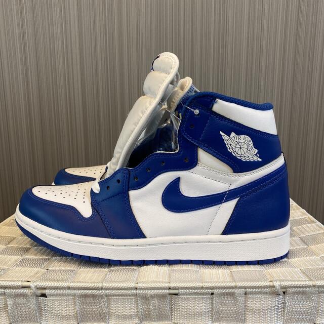 最旬ダウン NIKE - NIKE AIRJORDAN1 STORMBLUE OG HIGH RETRO スニーカー 最旬ダウン NIKE - NIKE AIRJORDAN1 STORMBLUE OG HIGH RETRO スニーカー