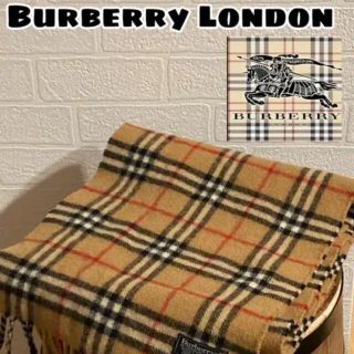 バーバリー(BURBERRY)の【美品】Burberry's バーバリー　ノバチェック　マフラー　ベージュ(マフラー/ショール)