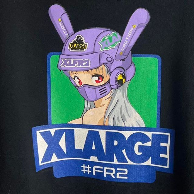 【最高デザイン】 FR2 XLARGE 限定コラボ パーカー バイカーガール