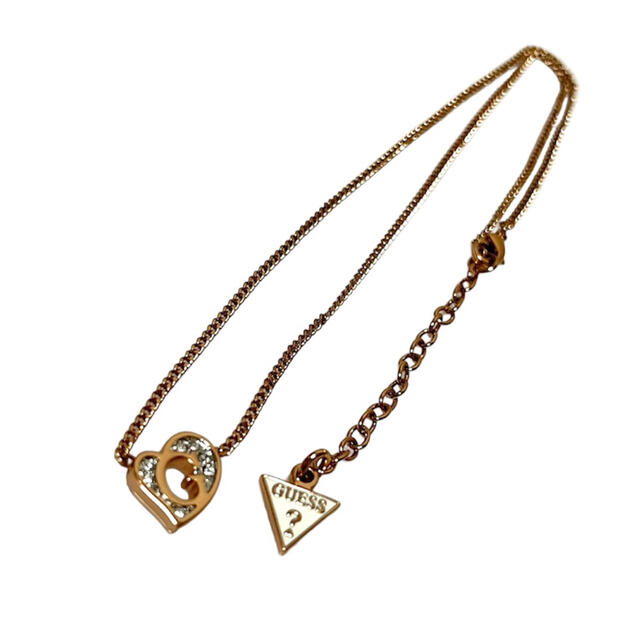 【色: ローズゴールド】GUESS レディース パフィーハートトグルネックレス,
