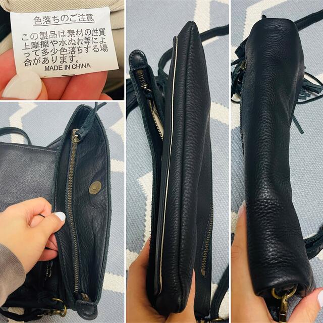 ほぼ未使用 mille reve ショルダー 本革レザーバッグ 斜め掛け可能