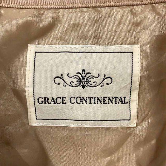 GRACE CONTINENTAL(グレースコンチネンタル)のトレンチコート 刺繍 ベージュ レディースのジャケット/アウター(トレンチコート)の商品写真