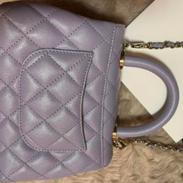 CHANEL ココハンドル ミニサイズ 19cm ライトパープル