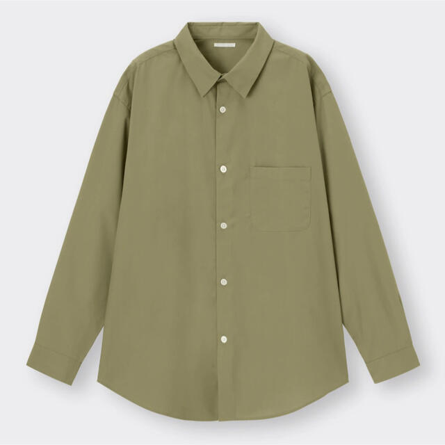 GU(ジーユー)のGU ジーユー ブロードリラックスフィットシャツ(長袖) Mサイズ メンズのトップス(シャツ)の商品写真