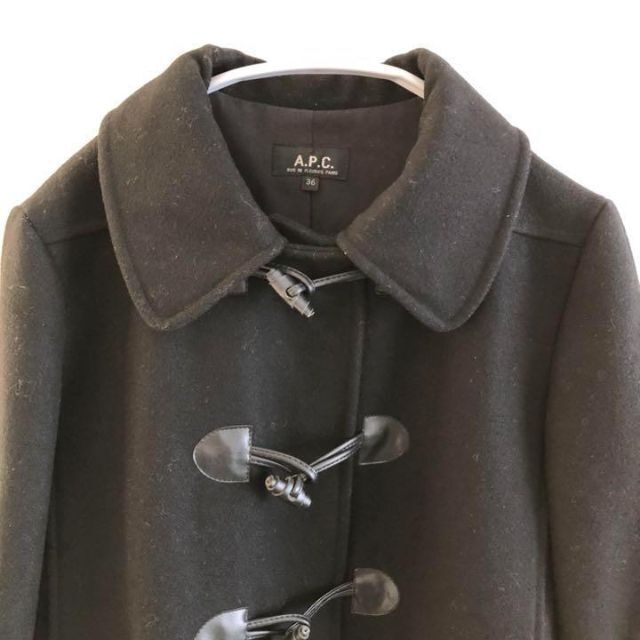 A.P.C.アーペーセー ウールダッフルコート ブラック黒 S APC