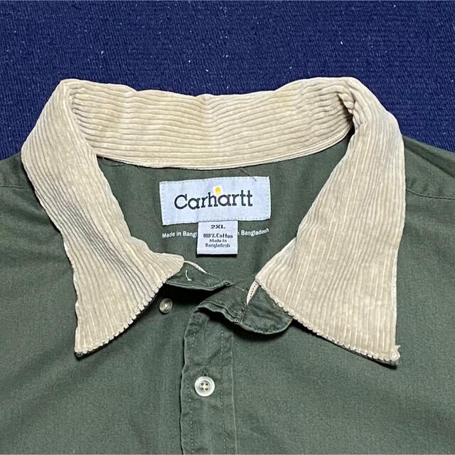 carhartt(カーハート)の90s 古着 カーハート コーデュロイ シャツワンピ ビッグシルエット ゆるだぼ メンズのトップス(シャツ)の商品写真