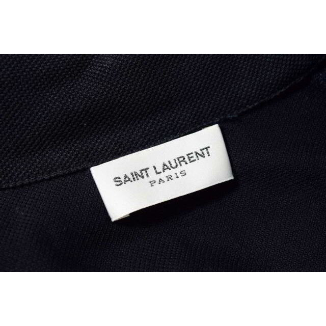 Saint Laurent(サンローラン)のSaint Laurent Paris YSLロゴ刺繍 鹿の子ポロシャツ メンズのトップス(ポロシャツ)の商品写真