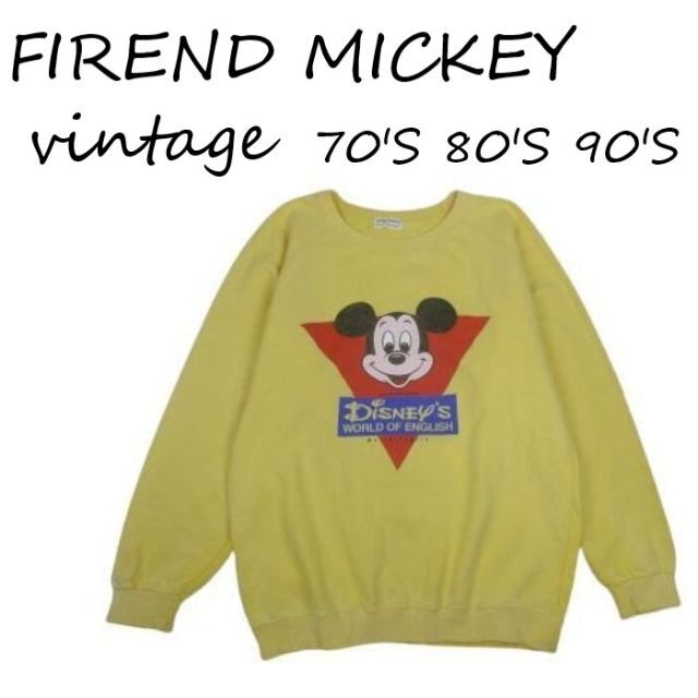 希少 FIREND MICKEY ヴィンテージ ミッキー スウェット トレーナー ...