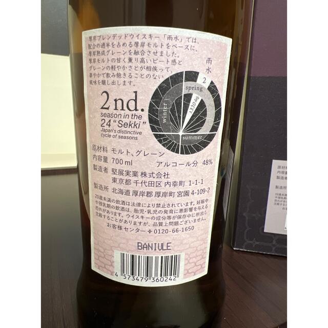 厚岸　うすい　ウイスキー 2