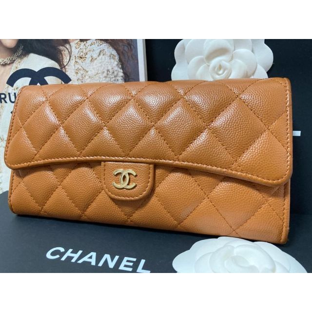 CHANEL マトラッセ キャビアスキン 長財布