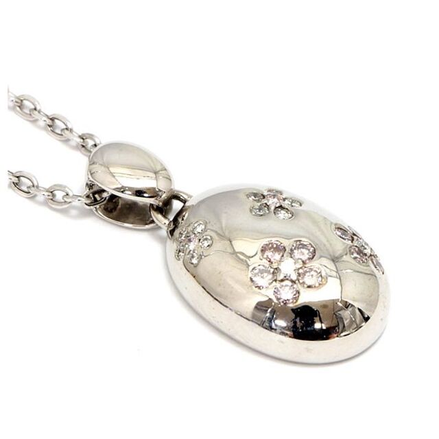 公式の ピンクダイヤ ネックレス D0.2ct【57703】 PD0.4ct K18WG 公式の ピンクダイヤ ネックレス D0.2ct【57703】 PD0.4ct K18WG