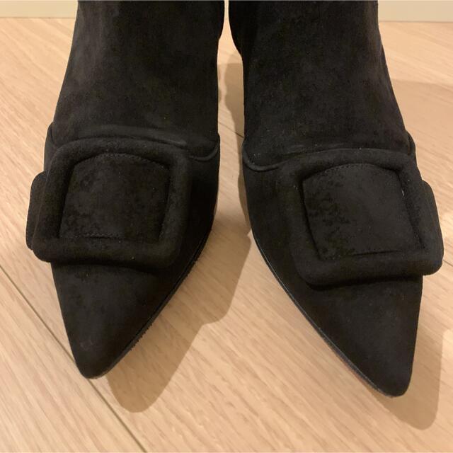 MANOLO BLAHNIK(マノロブラニク)のあゆ1616様専用！MANOLO BLAHNIK BAYLOW ブーツ　ブラック レディースの靴/シューズ(ブーツ)の商品写真