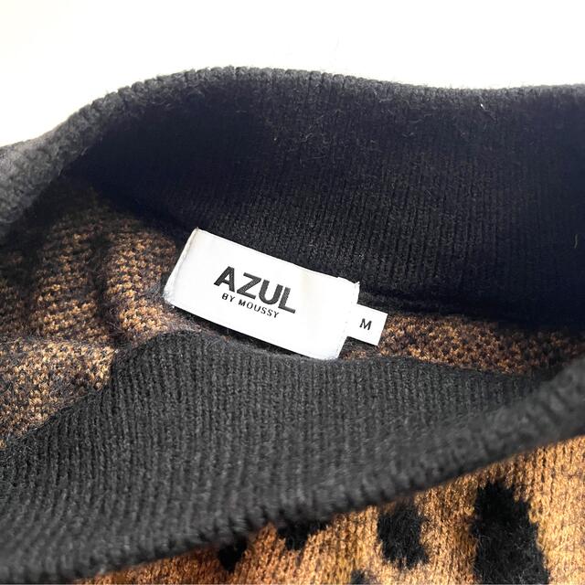 AZUL by moussy(アズールバイマウジー)のAZUL レオパード トップス　ヒョウ柄 レディースのトップス(ニット/セーター)の商品写真