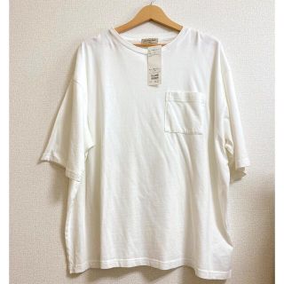 サマンサモスモス(SM2)のサマンサモスモス　白　無地　オーバー　ビッグ　Tシャツ　(Tシャツ(半袖/袖なし))