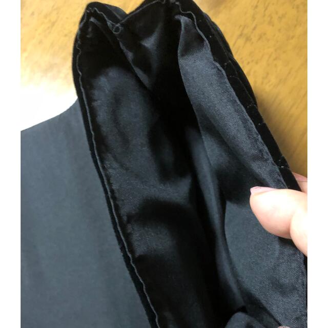 Dior(ディオール)のDIORディオールのポーチ(未使用品)黒ベルベット レディースのファッション小物(ポーチ)の商品写真