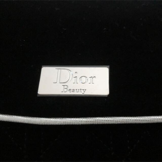 Dior(ディオール)のDIORディオールのポーチ(未使用品)黒ベルベット レディースのファッション小物(ポーチ)の商品写真