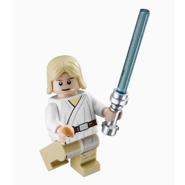 Lego(レゴ)のレゴ★SW ルークスカイウォーカー（白）ライトセーバー付 美品 激レア エンタメ/ホビーのおもちゃ/ぬいぐるみ(キャラクターグッズ)の商品写真