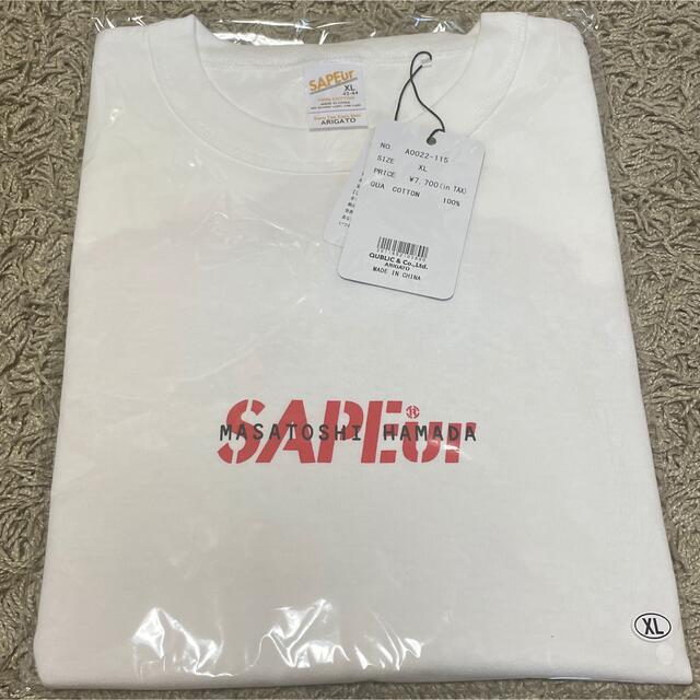 【サイズ】 SAPEur MASATOSHI HAMADA サプール 浜田Tシャツ XLの サトシハマ