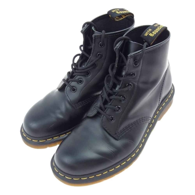 Dr.Martens ドクターマーチン ブーツ ６ホール レザー ショートブーツ ブラック系約305cm高さ