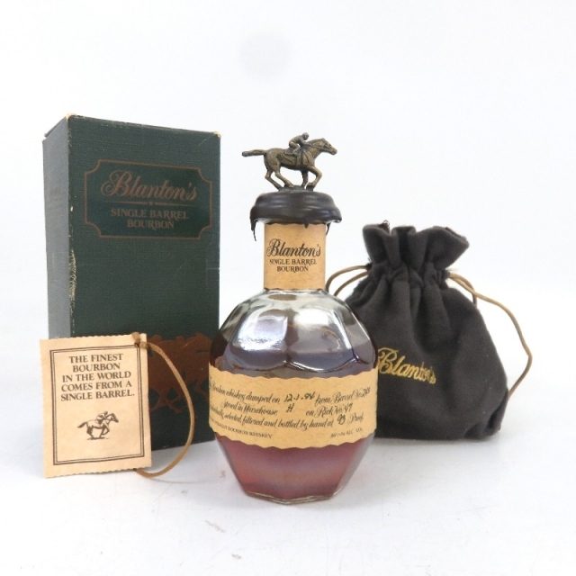 未開封★Blanton's【ブラントン】 ストレート シングルバレル 94年 375ml 巾着付 箱付