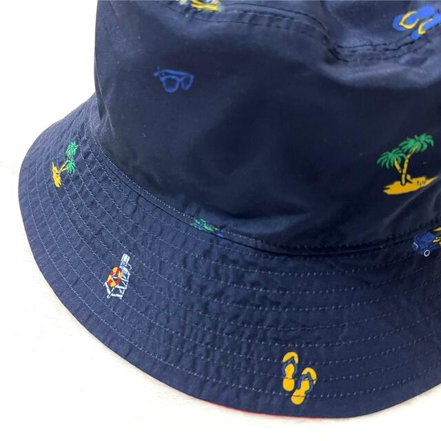 POLO RALPH LAUREN(ポロラルフローレン)の4-7 / 54cm 新品 ラルフローレン リバーシブル バケットハット キッズ/ベビー/マタニティのこども用ファッション小物(帽子)の商品写真