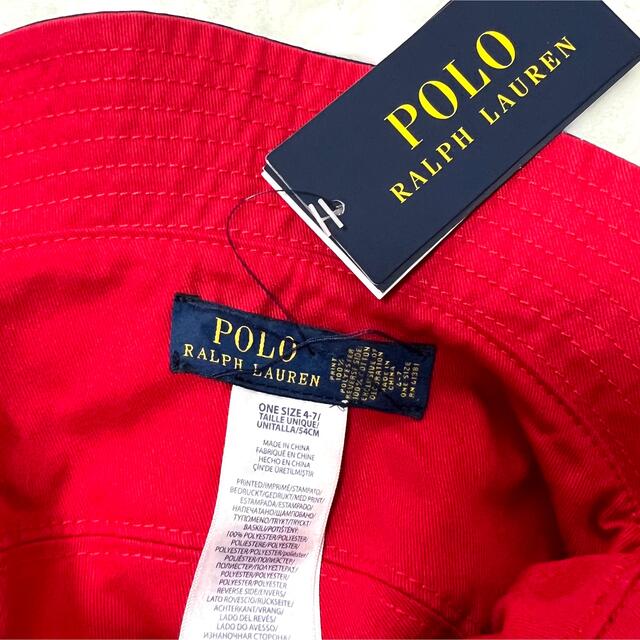 POLO RALPH LAUREN(ポロラルフローレン)の4-7 / 54cm 新品 ラルフローレン リバーシブル バケットハット キッズ/ベビー/マタニティのこども用ファッション小物(帽子)の商品写真