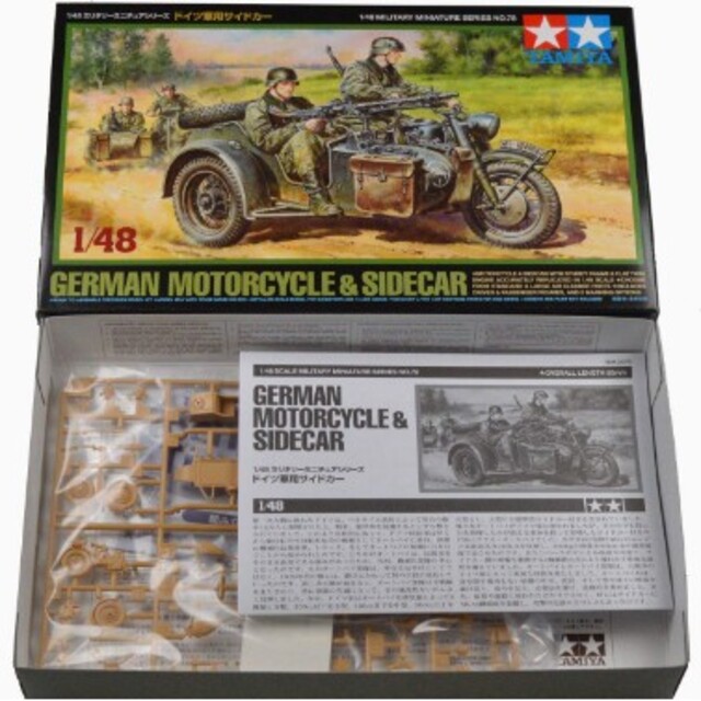 タミヤミリタリーシリーズ1/48 軍用BMWサイドカーの通販 by 菊 タミヤミリタリーシリーズ1/48 軍用BMWサイドカーの通販 by 菊