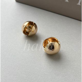 ♯5165　メタルボールピアス キャッチレスピアス ワンタッチピアス(ピアス)