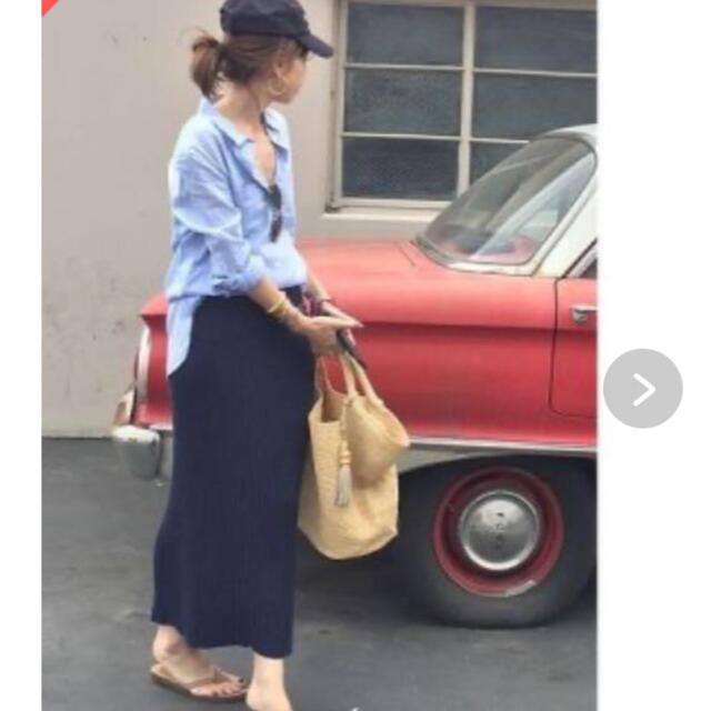 L'Appartement RIB SKIRT◆ネイビー 34