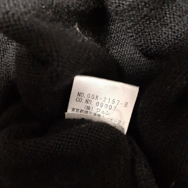 ROPE’(ロペ)の古着　ROPE　ロペ　くろ色　BLACK　半袖Tシャツ　毛　100%　トップス レディースのトップス(カットソー(半袖/袖なし))の商品写真