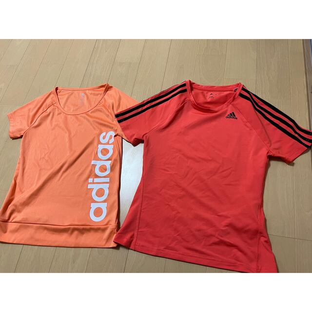 adidas(アディダス)のアディダス  Tシャツ　150 140 2枚セット キッズ/ベビー/マタニティのキッズ服女の子用(90cm~)(Tシャツ/カットソー)の商品写真