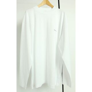 【新品タグ付き】 マルニ　ミニロゴ　長袖Tシャツ　ホワイト　サイズ50